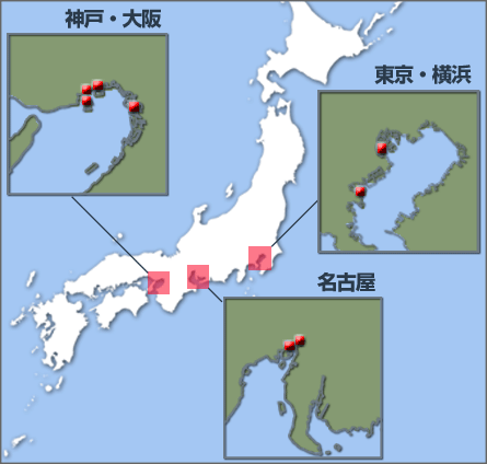 保管配送施設位置地図