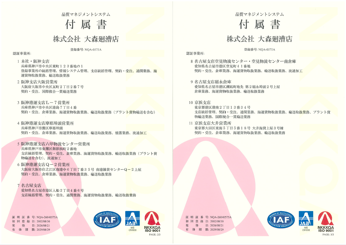 2025 ISO_b/登録事業所/活動の明細